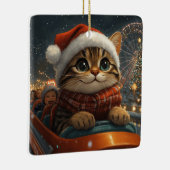 Bengalisch Cat Roller Untersetzer Weihnachten Keramikornament (Rechts)