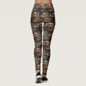 Bengalisch Cat Roller Untersetzer Weihnachten Leggings (Rückseite)