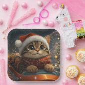 Bengalisch Cat Roller Untersetzer Weihnachten Pappteller (Party)