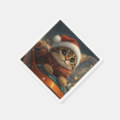 Bengalisch Cat Roller Untersetzer Weihnachten Serviette (Ecke)