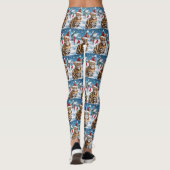 Bengalisch Cat Winter Wonderland Weihnachtsfreude Leggings (Rückseite)