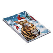 Bengalisch Cat Winter Wonderland Weihnachtsfreude Notizblock (Rechte Seite)