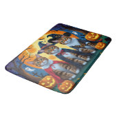 Bengalisch Cats Pumpkin Halloween Funny Badematte (Schrägansicht)