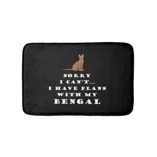 Bengalisch Katzen Katzen Niedlich Funny Badematte (Vorderseite)