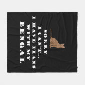 Bengalisch Katzen Katzen Niedlich Funny Fleecedecke (Vorderseite (Horizontal))
