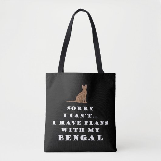 Bengalisch Katzen Katzen Niedlich Funny Tasche (Vorderseite)