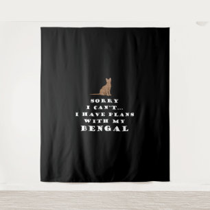 Bengalisch Katzen Katzen Niedlich Funny Wandteppich