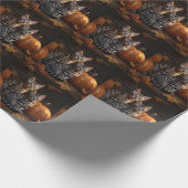 Bengalisch Kitten Autumn Delight Pumpkin Geschenkpapier (Ecke)