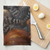 Bengalisch Kitten Autumn Delight Pumpkin Geschirrtuch (Viertel Falte)