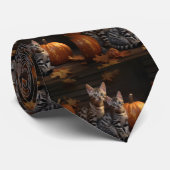 Bengalisch Kitten Autumn Delight Pumpkin Krawatte (Gerollt)