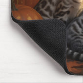 Bengalisch Kitten Autumn Delight Pumpkin Mousepad (Ecke)