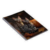 Bengalisch Kitten Autumn Delight Pumpkin Notizblock (Rechte Seite)