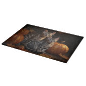 Bengalisch Kitten Autumn Delight Pumpkin Schneidebrett (Ecke)
