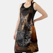 Bengalisch Kitten Autumn Delight Pumpkin Schürze (InSitu)