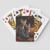 Bengalisch Kitten Autumn Delight Pumpkin Spielkarten (Rückseite)