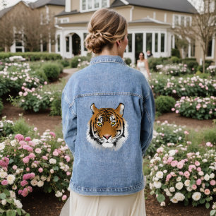 BENGALISCH TIGER ART Denim jean Jacket Jeansjacke