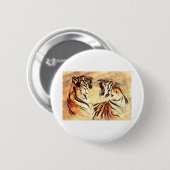 Bengalisch Tiger Cat Feline Mammal Exotic Wildcat Button (Vorne & Hinten)