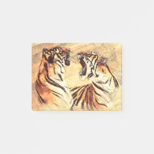 Bengalisch Tiger Cat Feline Mammal Exotic Wildcat Post-it Klebezettel