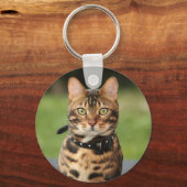 Bengalisch Tiger Cat Schlüsselanhänger (Vorderseite)