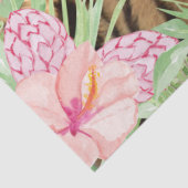 Bengalisch Tiger Floral Tropenpalme Decoupage Seidenpapier (Detail)