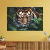 Bengalisch Tiger Leinwanddruck (Insitu (Wohnzimmer))