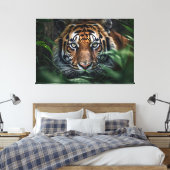 Bengalisch Tiger Leinwanddruck (Insitu (Schlafzimmer))