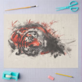 Bengalisch Tiger Portrait Seidenpapier (Basteln)