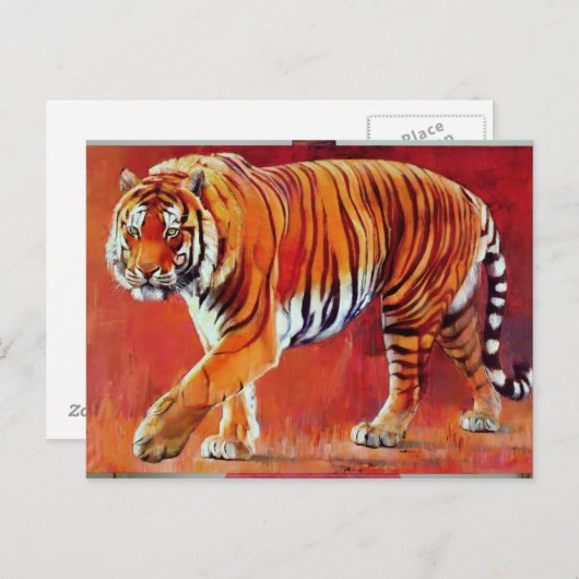 Bengalisch Tiger Postkarte (Vorne/Hinten)