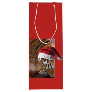 Bengalisch Tiger Santa Claus Geschenktüte Für Weinflaschen