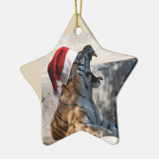 Bengalisch Tiger Santa Claus Keramik Ornament