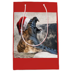 Bengalisch Tiger Santa Claus Mittlere Geschenktüte