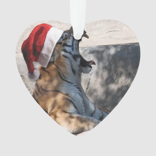 Bengalisch Tiger Santa Claus Ornament (Vorderseite)
