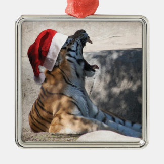 Bengalisch Tiger Santa Claus Ornament Aus Metall