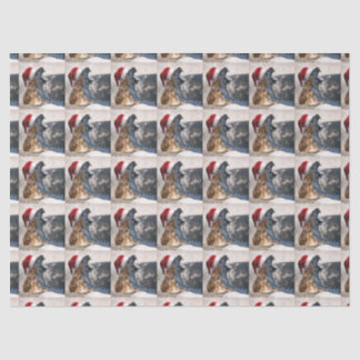 Bengalisch Tiger Santa Claus Seidenpapier