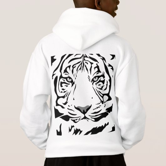 Bengalisch Tiger Universell Pullover Hoodie (Rückseite)