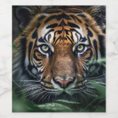 Bengalisch Tiger Weinetikett (Einzelnes Label)