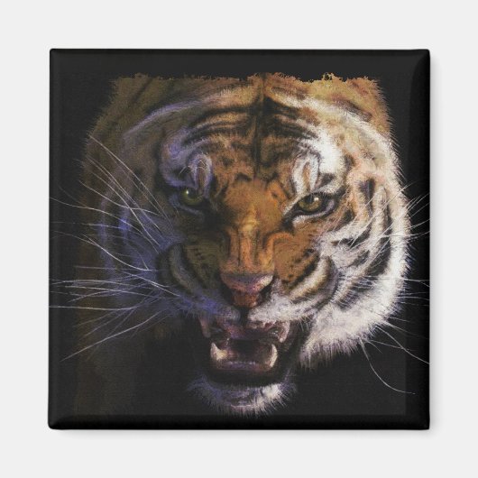 Bengalisch Tiger Wildlife Big Cat Lover Foto Magnet (Vorne)