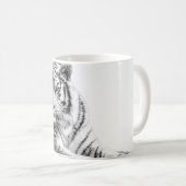 Bengalisch White Tiger Kaffeetasse (VorderseiteRechts)