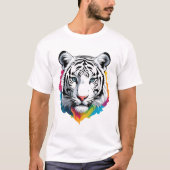 Bengalisch White Tiger T-Shirt (Vorderseite)