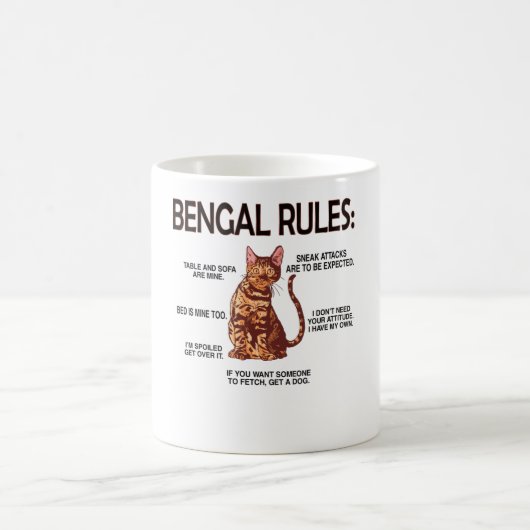 Bengalische Cat Lover Geschenke Katzenbesitzer Ben Kaffeetasse (Mittel)