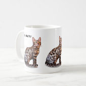 Bengalische Cat-Tasse Kaffeetasse (Vorderseite Links)