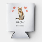 Bengalische Cat Wedding kann die Gunst der Cat Dosenkühler (Vorderseite)