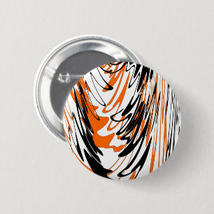 Bengalische Farbtöne in orangefarbenen und schwarz Button