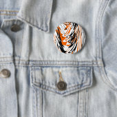 Bengalische Farbtöne in orangefarbenen und schwarz Button (Beispiel)