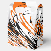 Bengalische Farbtöne in orangefarbenen und schwarz Geschenkschachtel (Geöffnet)