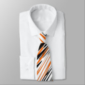 Bengalische Farbtöne in orangefarbenen und schwarz Krawatte (Gebunden)