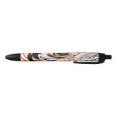 Bengalische Farbtöne in orangefarbenen und schwarz Kugelschreiber (Unterseite)