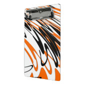 Bengalische Farbtöne in orangefarbenen und schwarz Mini Klemmbrett (Gewinkelt2)
