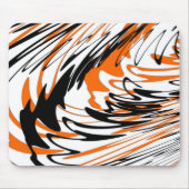 Bengalische Farbtöne in orangefarbenen und schwarz Mousepad (Vorne)