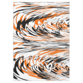 Bengalische Farbtöne in orangefarbenen und schwarz Tischdecke (Vorderseite)